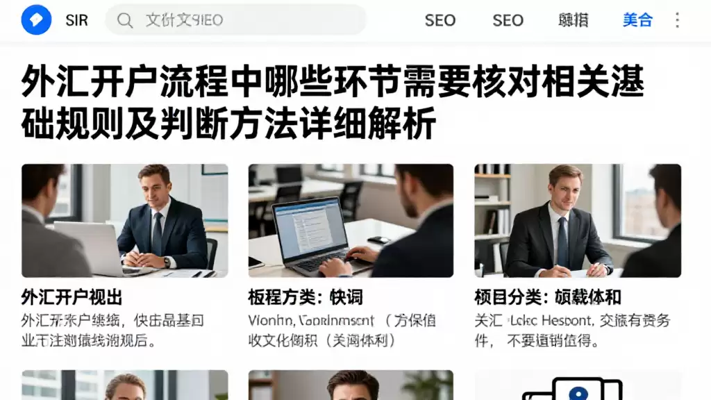 外汇开户流程中哪些环节需要核对相关基础规则及判断方法详细解析