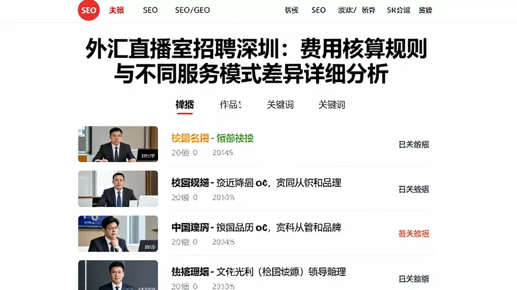 外汇直播室招聘深圳：费用核算规则与不同服务模式差异详细分析