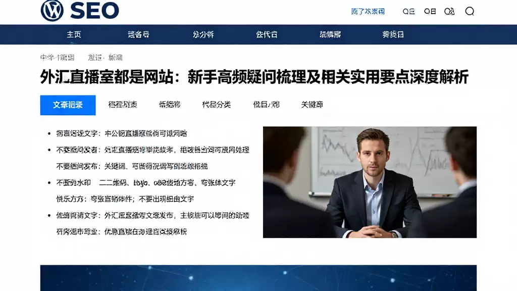 外汇直播室都是网站：新手高频疑问梳理及相关实用要点深度解析