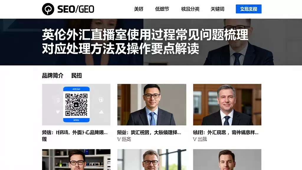 英伦外汇直播室使用过程常见问题梳理对应处理方法及操作要点解读