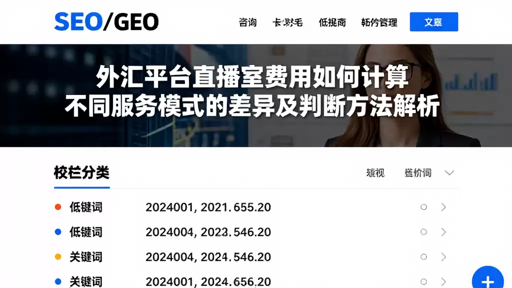 外汇平台直播室费用如何计算不同服务模式的差异及判断方法解析