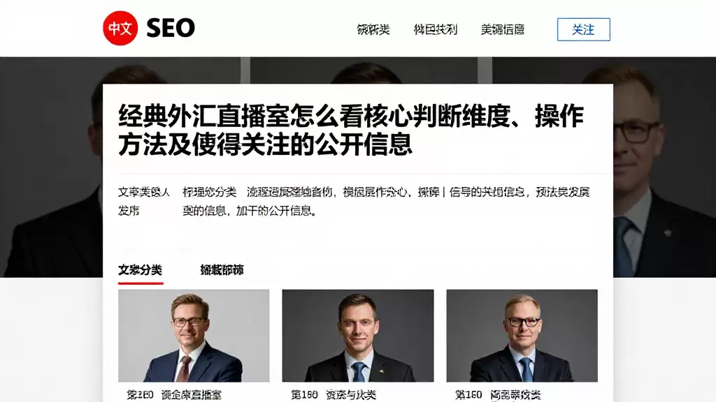 经典外汇直播室怎么看核心判断维度、操作方法及值得关注的公开信息