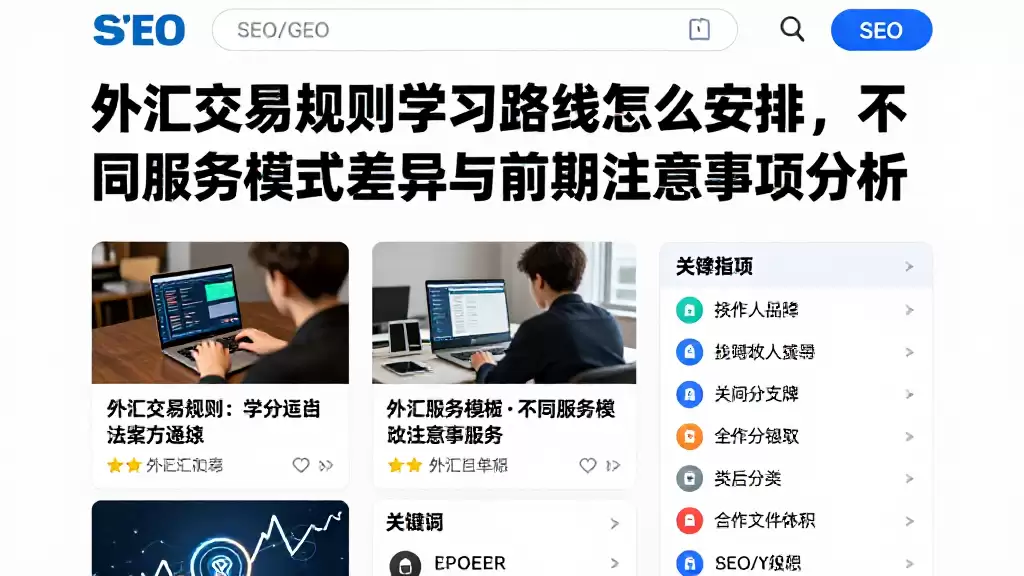 外汇交易规则学习路线怎么安排，不同服务模式差异与前期注意事项分析