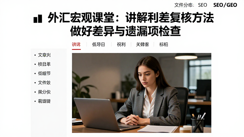 外汇宏观课堂：讲解利差复核方法做好差异与遗漏项检查