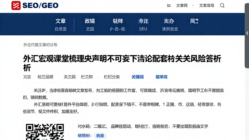 外汇宏观课堂梳理央行声明不可妄下结论配套相关风险问答解析